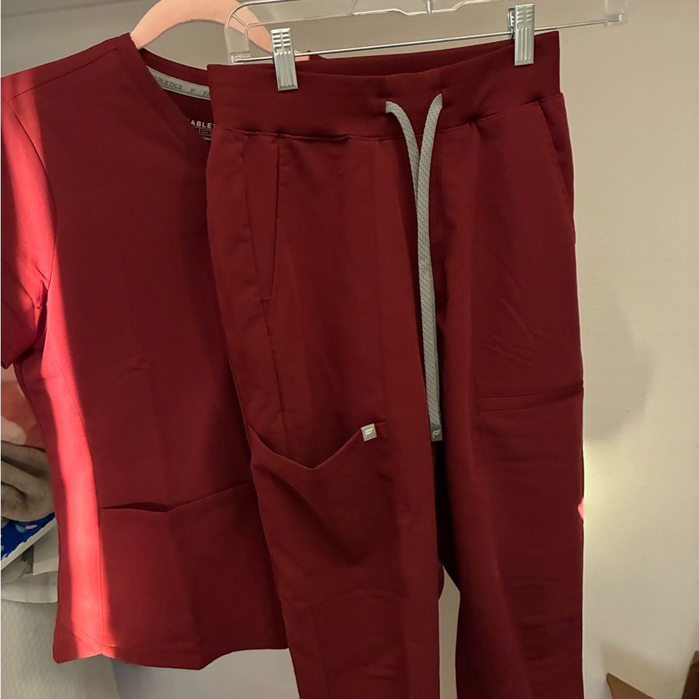 Fabletics Maroon Scrubs